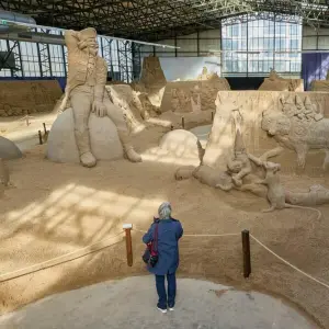 Sandskulpturen-Ausstellung in Travemünde