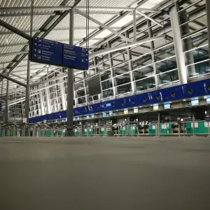 Warnstreik am Flughafen Leipzig-Halle