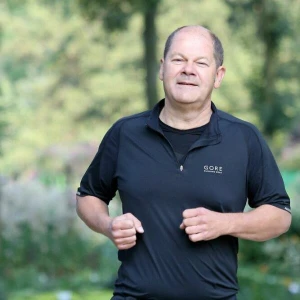 Olaf Scholz beim Joggen