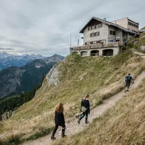 Wanderer in den bayerischen Alpen