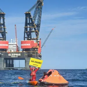 Greenpeace-Aktion auf der Nordsee