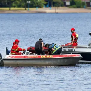 Mann in Duisburger See ertrunken - Feuerwehr im Einsatz