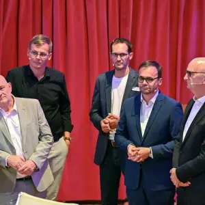 Diskussionsrunde mit den Spitzenkandidaten in Brandenburg