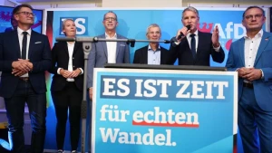 Landtagswahl in Brandenburg - Wahlparty AfD