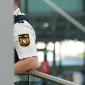 Bundespolizei am Münchener Flughafen