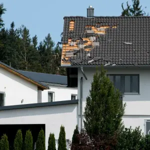 Sturmschäden am Haus