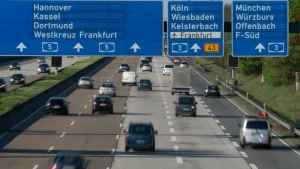 Autobahn A5 Frankfurter Kreuz