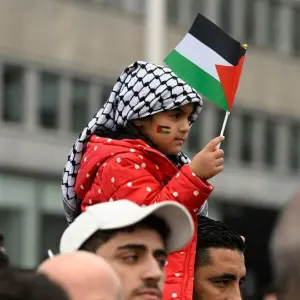 Nahostkonflikt - Pro-Palästinensische Kundgebung in Dortmund