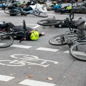 Gedenk-Aktion für tödlich verletzten Radfahrer