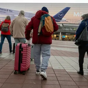 Osterreiseverkehr am Flughafen München