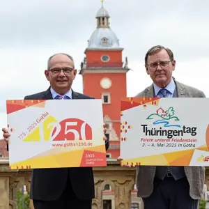 Vorbereitung des Thüringentag 2025 in Gotha