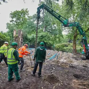 Kampfmittelsondierungen in Planten un Blomen