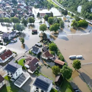 Hochwasser in Bayern - Reichertshofen