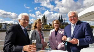 Italiens Präsident Mattarella in Deutschland - Köln