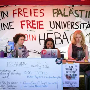 Pro-Palästinensisches Protestcamp an der Freien Universität