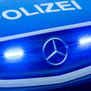 Polizeieinsatz mit Blaulicht