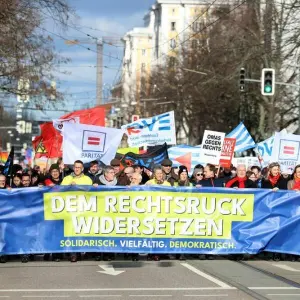 Demonstrationen gegen rechts in Magdeburg