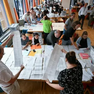 Europawahl - Auszählung Stimmen in Stuttgart