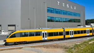 Shuttlezug von Tesla