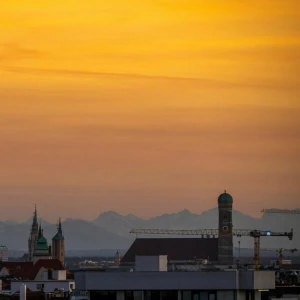 Abendstimmung über München