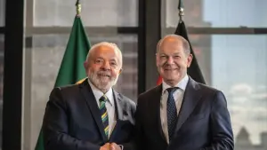 Olaf Scholz und Luiz Inácio Lula da Silva