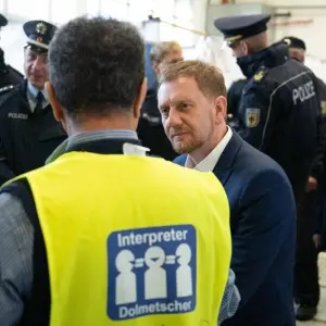 Kretschmer besucht Bundespolizei