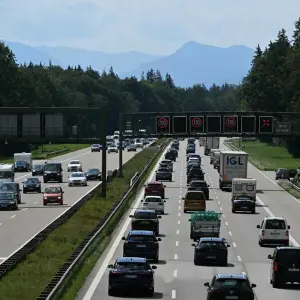 Stau auf der Autobahn