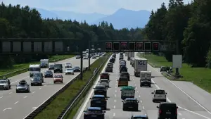 Stau auf der Autobahn