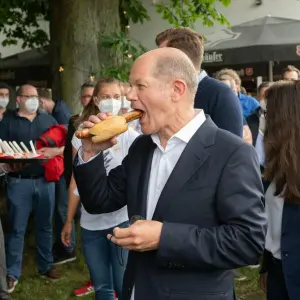 Olaf Scholz bei Wahlkampf-Tour in Hannover