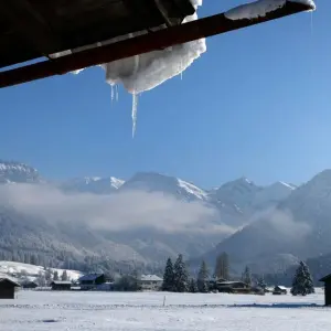 Schnee in den Bayerischen Alpen