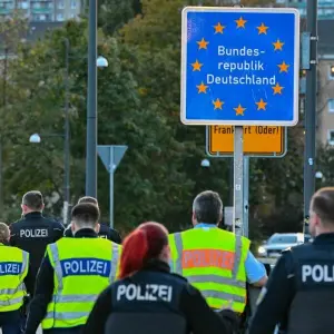 Bundespolizei mit stationärer Kontrolle an Grenze zu Polen