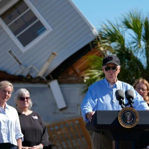 Hurrikan «Milton» - US-Präsident Biden in Florida