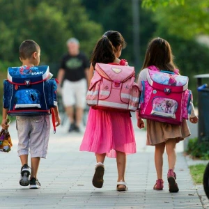 Berliner Kinder auf dem Schulweg