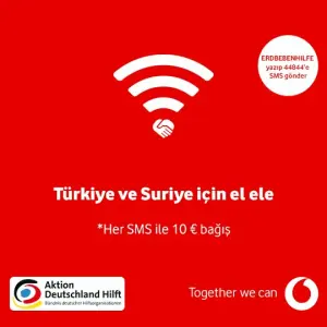#DepremYardımı: Vodafone, Türkiye ve Suriye’de yaşanan deprem felaketinden etkilenen insanlara destek oluyor
