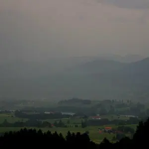 Regen und Gewitter in Bayern