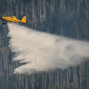 Großbrand am Brocken im Harz