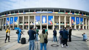 Euro 2024 - Vorbereitungen im Olympiastadion