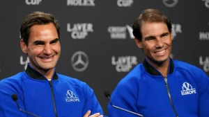 Roger Federer und Rafael Nadal