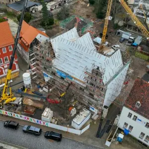 Bauarbeiten am Naumburger Dom