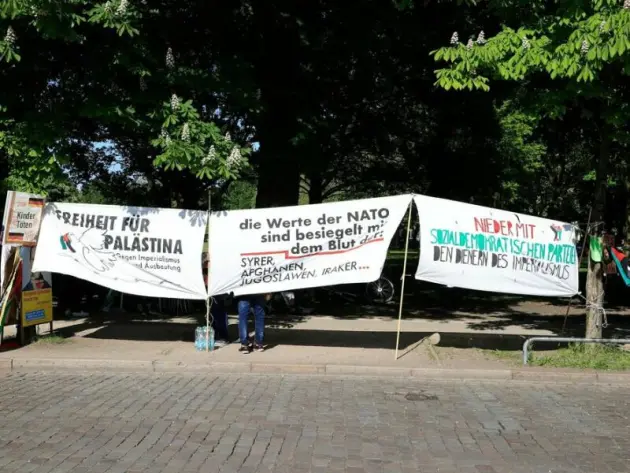 Nahostkonflikt - Protest an der Uni Hamburg