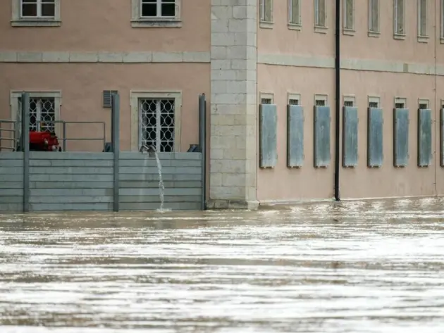 Hochwasser in Bayern - Weltenburg