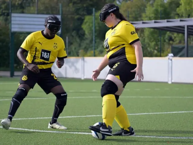 Blindenfußball - Training BVB