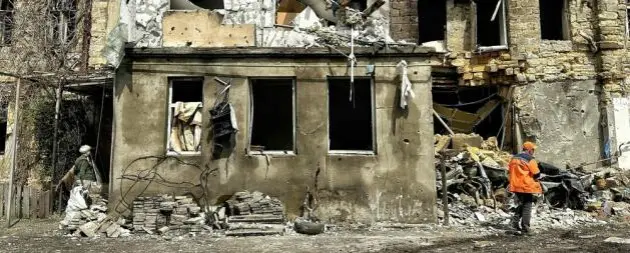 Trümmer in Odessa
