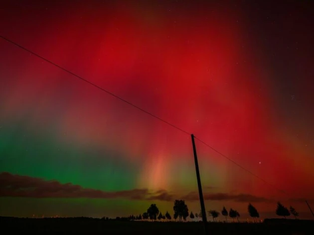 Polarlichter über Brandenburg