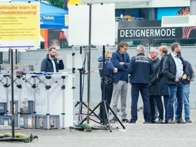 Mannheim - Messerangriff auf Marktplatz