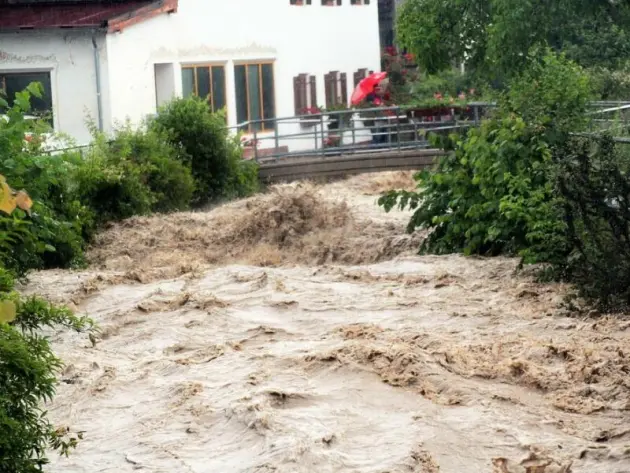 Hochwasser in Au