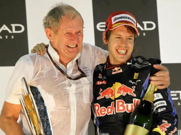 Helmut Marko und Sebastian Vettel