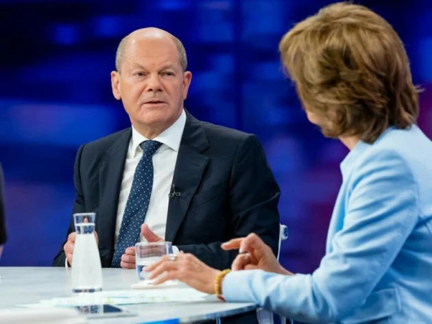 Bundeskanzler Scholz  in der ZDF-Sendung 