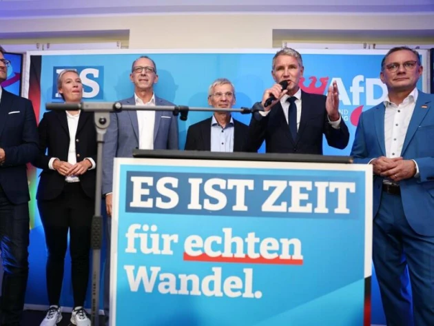 Landtagswahl in Brandenburg - Wahlparty AfD