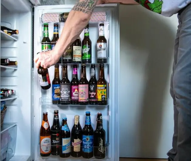 Bier im Kühlschrank